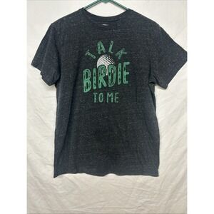 State Of Mine Men's‎ Ultra Soft Graphic Tee "Talk Birdie To Me" Black Size Med